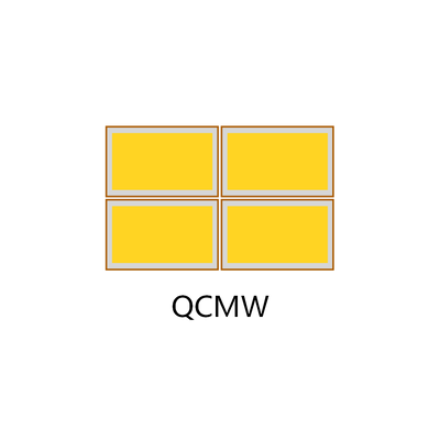 QCMW Quad Composite Magnet Wire Quad Four Conductor สายทองแดงอลูมิเนียมสําหรับเครื่องแปลง