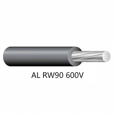 Купить AL RW90 600V, UL Кабели AL RW90 600V Силовой кабель с алюминиевым проводником и изоляцией из сшитого полиэтилена для влажных и сухих помещений и систем электрораспределения online manufacture