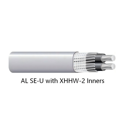 구입하다 XHHW-2 내부가 있는 AL SE-U, UL 케이블 연선 알루미늄 도체, XHHW2 가교 폴리에틸렌 절연, 서비스 입구 및 피더 회로용 online manufacture