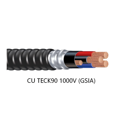 buy CU TECK90 1000V GSIA Copper Armoured Power & Control Cable, XLPE Insulated 90°C, Galvanized Steel Interlocked Armour for Industrial & Mining Installations online manufacture