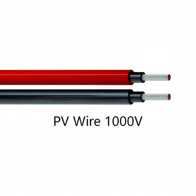 ซื้อ สายไฟ PV UL 4703 1000V, ทองแดงอบอ่อนแบบเส้นใยยืดหยุ่น ฉนวนโพลีเมอร์แบบเชื่อมขวาง ทนทานต่อแสงแดด UV สายโซลาร์เซลล์ 1000V DC สำหรับกล่องรวมสาย PV แบบติดตั้งบนหลังคา อินเวอร์เตอร์ online manufacture
