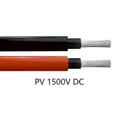 buy 1500V Solar PV Cable IEC 62930 EN 50618, Class 5 Flexible Tinned Copper Cross-Linked Halogen-Free Insulation Sheath, 1500V DC UV Ozone Resistant Cable for Utility Solar Farm PV Combiner Box Inverter online manufacture