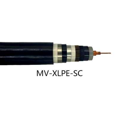 Besorgen MV Einleiter-Erdkabel XLPE IEC 60502-2, Litze Kupfer Aluminium XLPE Isolierung PVC LSZH Mantel, 6–35kV Einleiterkabel für Versorgungsstationen Erneuerbare Energien Unterirdisch Kanal Kabeltrasse Außenbereich online manufacture