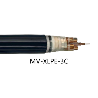 Купить MV Трёхъядерный кабель питания XLPE IEC 60502-2, натянутый медный алюминий XLPE изоляция ПВХ LSZH оболочка, 635 кВ 3-ядерный кабель для трехфазной коммунальной подстанции Промышленное возобновляемое распределение online manufacture