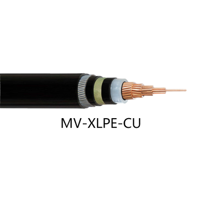 Αγορά Καλώδιο Τροφοδοσίας Χαλκού MV IEC 60502-2, Πολύκλωνος Ανόπτης Χαλκός Μόνωση XLPE Εξωτερικό Περίβλημα PVC LSZH, 6–35kV Μονοπολικό Τριπολικό Καλώδιο για Δίκτυο Κοινής Ωφέλειας Υποσταθμό Ανανεώσιμης Ενέργειας Υπόγεια Διανομή online manufacture