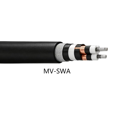 membeli MV Steel Wire Armored Power Cable IEC 60502-2, Stranded Copper Aluminium XLPE Insulation PVC LSZH Sheath,Galvanized Steel Wire Armored 6 ¢ 35kV Kabel untuk Underground Utilitas Industri Outdoor Distributor online manufacture